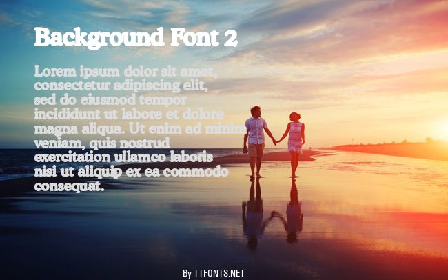 Background Font 2 example